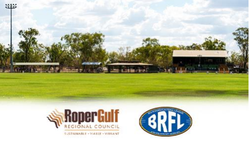 Football oval with AFLNT and RGRC logos