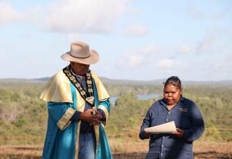 Mayor Tony Jack and Councillor Olga Daniels