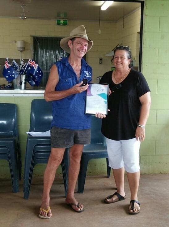 Mataranka Award Winner with Mayor MacFarlane