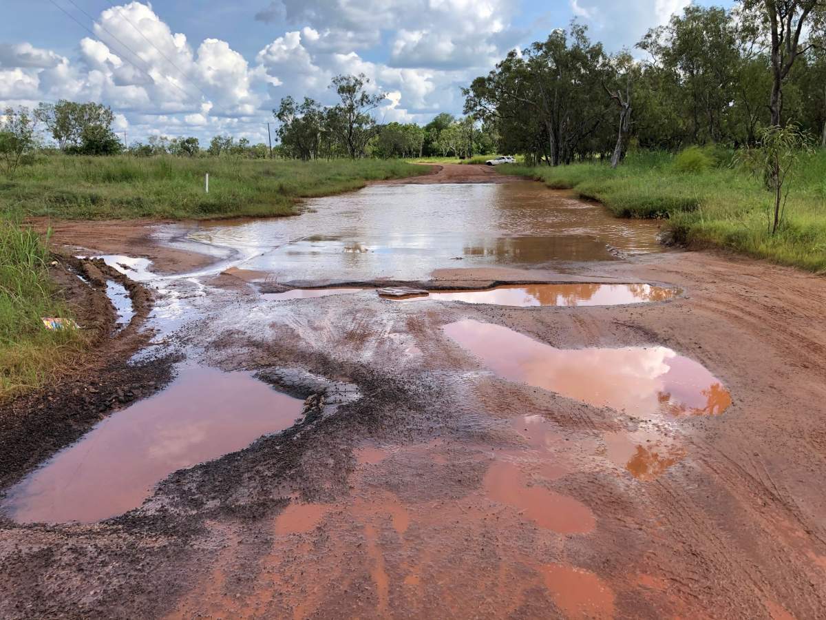 Poor road conditions 