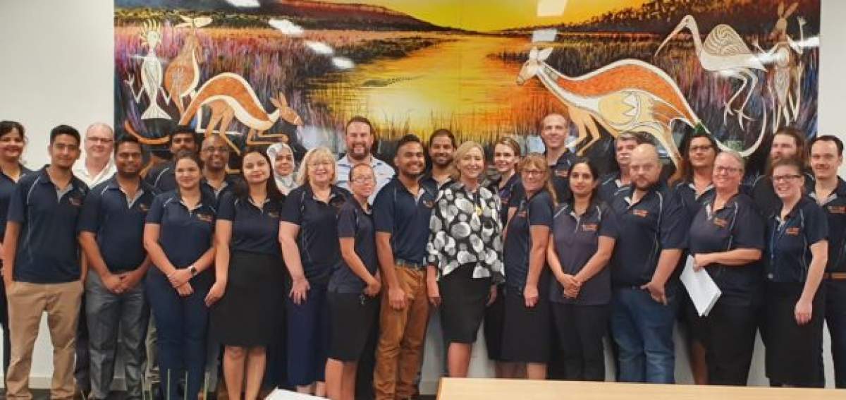 All Katherine staff members standing in new chambers