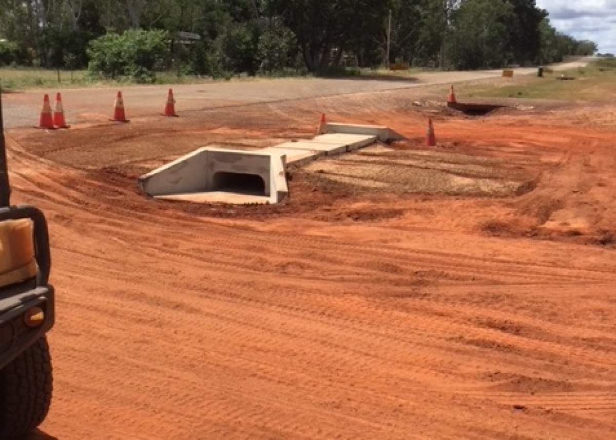 Works at the Mataranka Cemetery