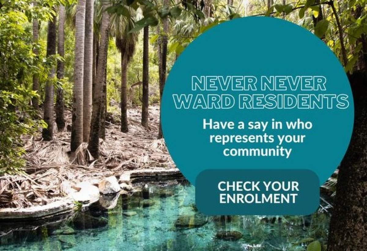 Never Never Ward by-election poster